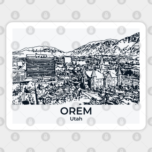 Orem - Utah Magnet by Lakeric